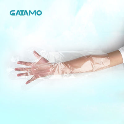 SN28 Gatamo PE κτηνιατρικά γάντια PE μήκους μίας χρήσης γαντιών μίας χρήσης σαφή
